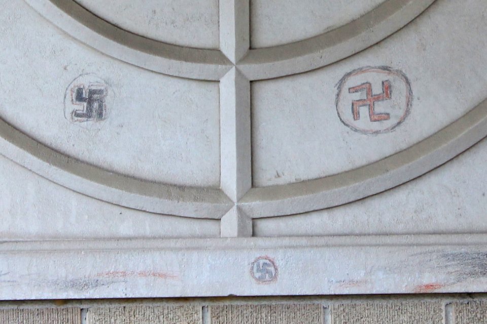 Swastika Vandalism - Synagogue in Battle Creek, MI