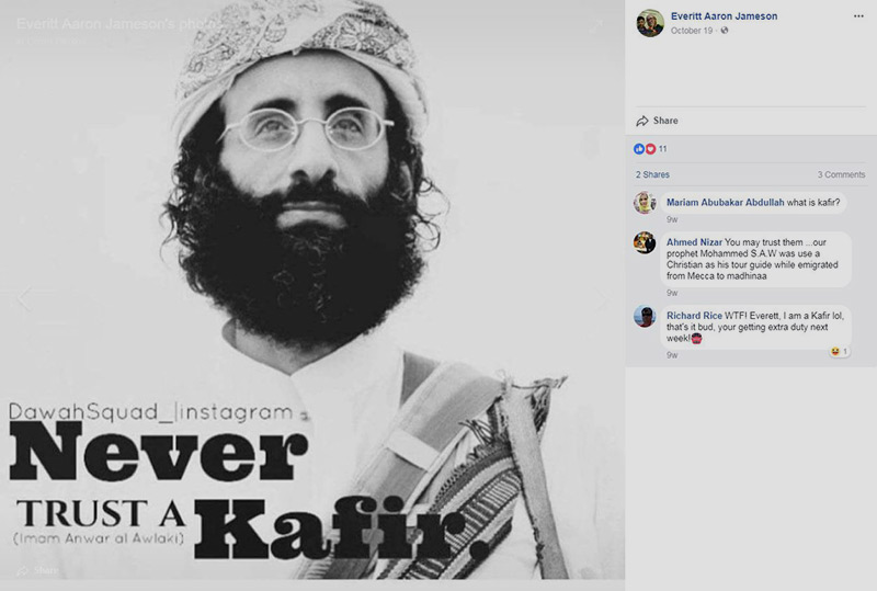 Islamist Report 2018 - EAJ Awlaki Instagram