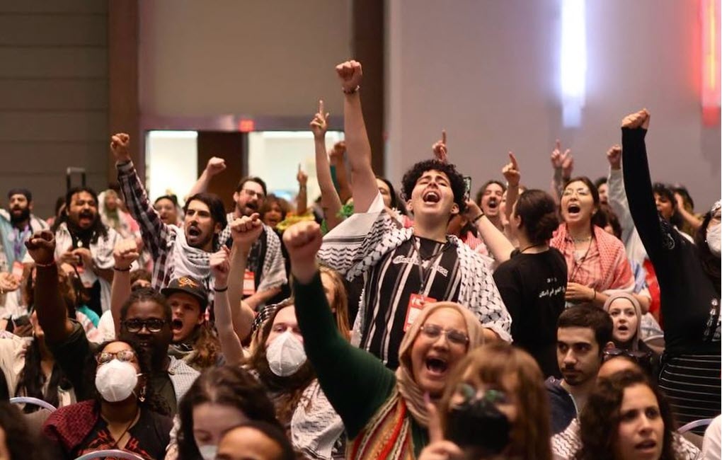 “People’s Conference for Palestine” participants on day two of the conference in Detroit, MI on May 25, 2024