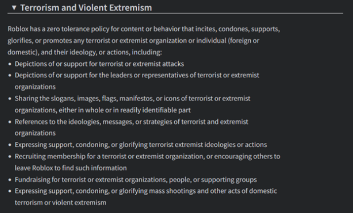 Terrorism and Violent Extremism 