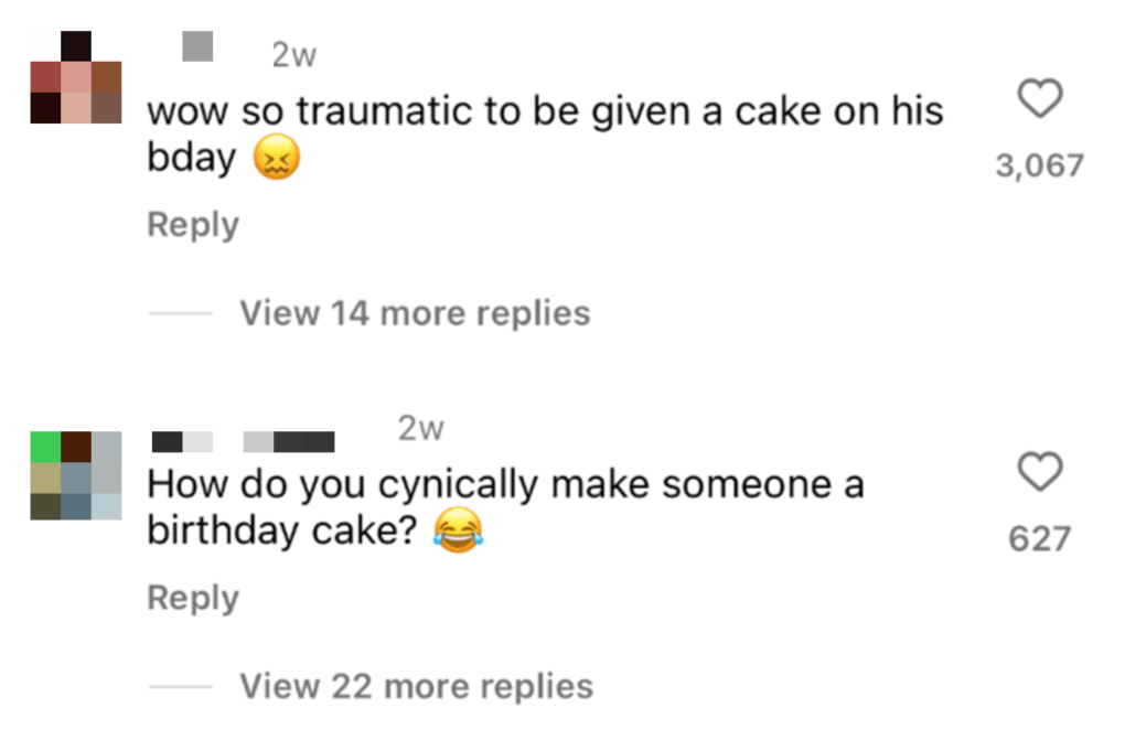 Instagram commenters make sarcastic remarks about the Israel hostage Almog Meir Jan's “birthday cake” while in captivity