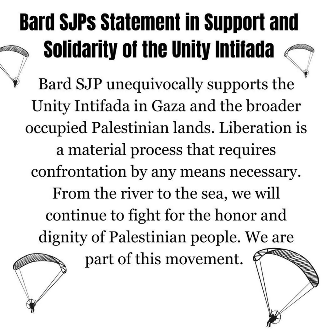 A screenshot of a statement from BARD SJP showing paraglider imagery