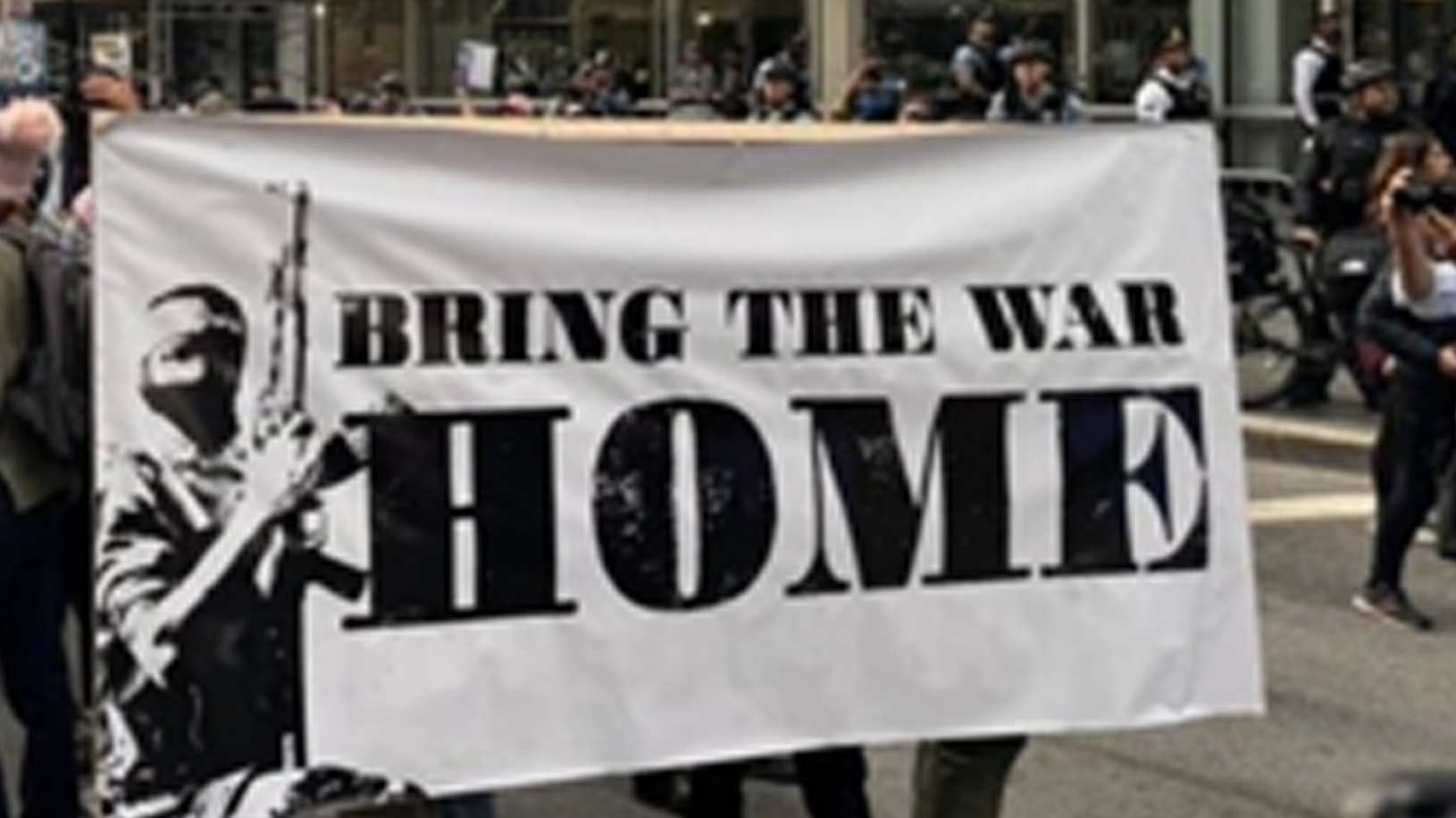 Anti-Israel protesters march in Chicago during DNC