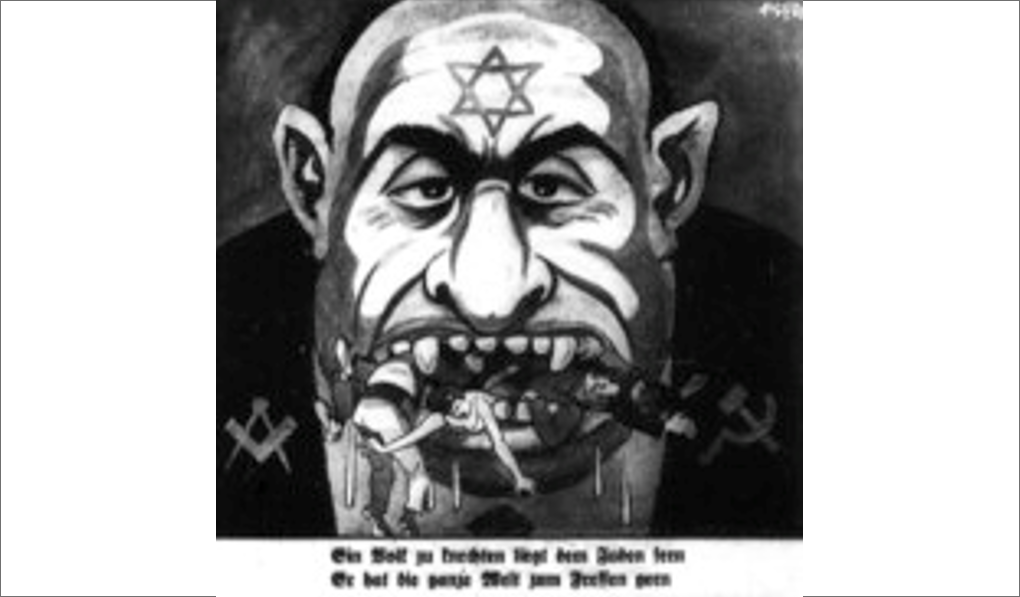 A user’s profile image contains antisemitic imagery not detected by our HateVision system.