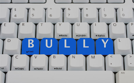 Online Bullying Concept Keyboard