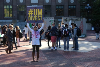 University_of_Michigan-BDS Protest