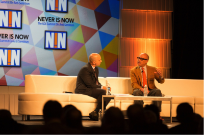 ADL CEO Jonathan Greenblatt with Ford Foundation President Darren Walker.